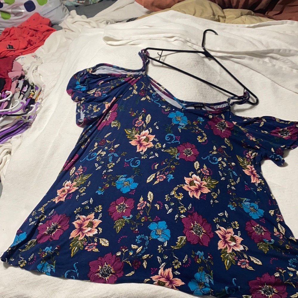 Beautiful blue strapy top